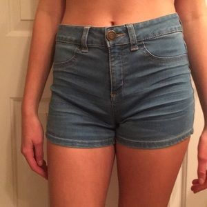 Trendy jean shorts